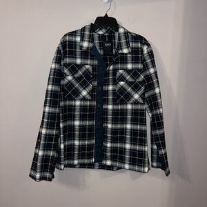 NWOT Blue, yellow and white Plaid Jacket Benson Outwear Medium